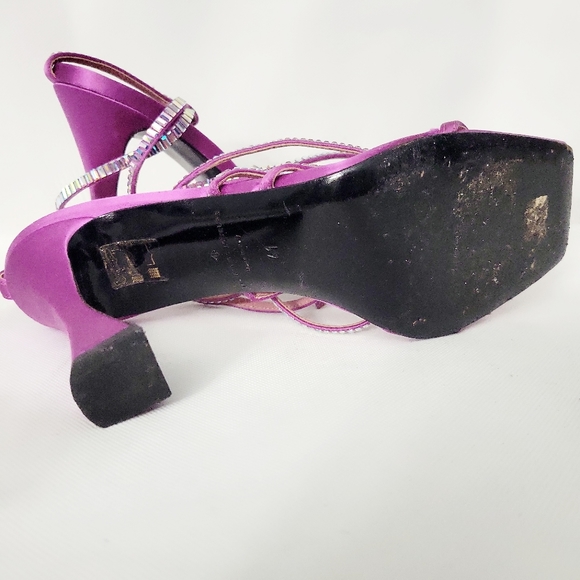 LES PETITS JOUEURS STRAPPY EMBELLISHED SANDALS sz 41 - Picture 4 of 5